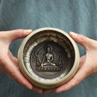 [New Products in Stock] Nepal Buddha Statue Himalaya Bowl Sing Bowl Yoga Meditation Spa Quiet Ear Picking Copper Bowl Decoration Quality Assurance Mwpm