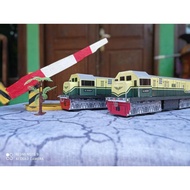 Miniatur kereta api lokomotif seri CC 201 45(Livery Vintage)