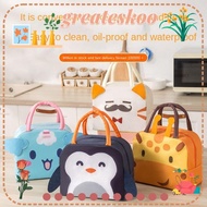 GREATESKOO Cartoon Stereoscopic Lunch Bag, Thermal Bag Portable Insulated Lunch Box Bags, Convenience Lunch Box Accessories  Cloth Thermal Tote Food Small Cooler Bag