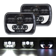 Lampu Depan Daymaker 7 Inch 8 LED Headlamp Daymaker 5x7 inch LED Kotak Jeep Katana Taft Feroza L300