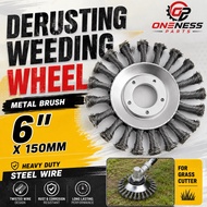 DERUSTING WEEDING WHEEL 6 INCH FOR BRUSH CUTTER 6 INCH WEEDING WHEEL