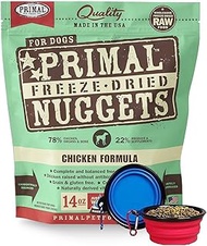 Primal Pet Food - Freeze Dried Dog Food 14-ounce Bag - Made in USA (Chicken)