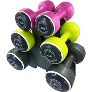 Weights Set Free-weight Dumbbell Set With Rack Set Includes 3, 6 And 12 Lb Weights Ideal For Men And