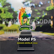MODEL PS AKRILIK 3mm Plakat Wisuda Piala Wisuda Anak TK/PAUD