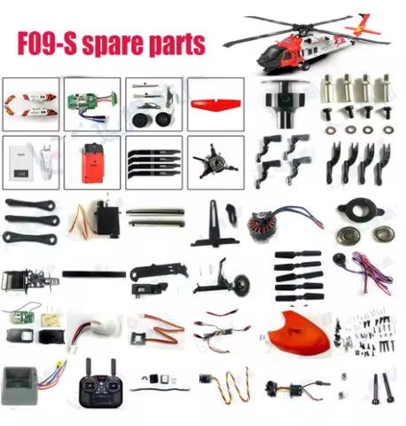 Original YUXIANG F09-S F09S RC Helicopter Spare Parts Body Shell Blade Landing Gear Motor Frame Serv
