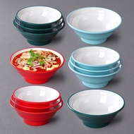 Melamine Tableware Spicy Hot Bowl Commercial Sheep Soup Bowl Thickened Beef Noodle Bowl Knife Cut No