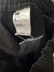 GU 黑色工裝褲 S 碼
