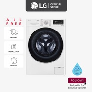 LG Front Load Washer 10kg FV1410S3WA | AI Direct Drive™ | Turbowash 360™ | Steam+™