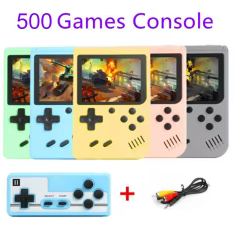 Built-in 500+ Classic arcade retro games Console for TV 5 inch Video Game Handheld Game Player for G