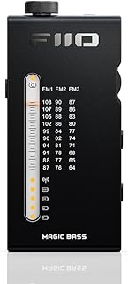 FiiO RR11 Portable HiFi FM Stereo Radio Receiver with Analog PVR Tuning, BASS+3D Sound Effects, 64MH