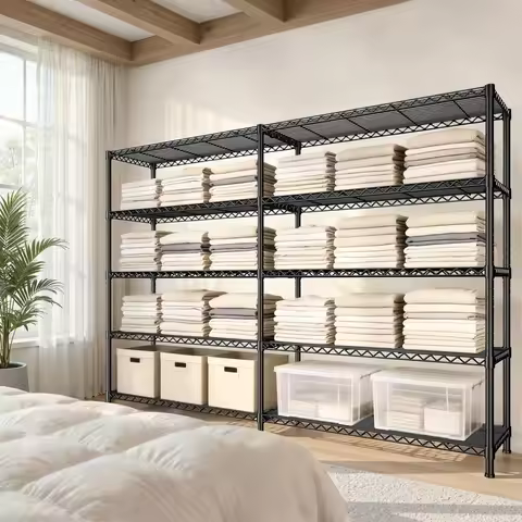 73''W Shelf 1650 LBS Storage Shelves 5-Tier Metal Shelving Wire Shelving Unit, Customized