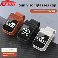 Toyota Car Glasses Storage Clip Sun Visor Sunglasses Holder & Receipt Organizer For Hilux Vios Yaris