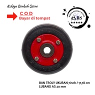 SWALLOW 7 inch RUBBER LORRY WHEELS | 7 inch TROLLEY WHEELS | DOUBLE BEARING ROLLI WHEELS