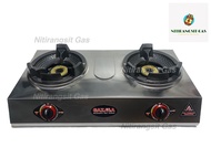 GAZMA รุ่นGMC-STL2KB3.5-AUTO เตาแก๊สหัวคู่ หัวเตาฟู่KB เตาแก๊สตั้งโต๊ะ (สั่งสินค้า1ชิ้น/ออเดอร์)
