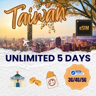 Taiwan eSIM 1GB per day 5G data + unlimited 3G/4G eSIM for travelling to Taiwan