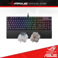 Asus ROG XA11 Strix Scope 2 II Gaming Wired Keyboard - Linear Mechanical switches, (Snow/Storm) Swit