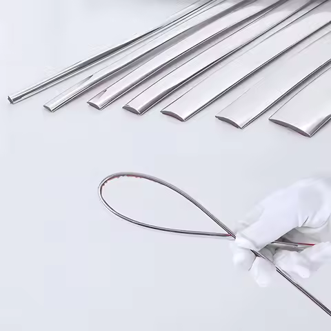 Chrome Strip 6-30mm 5M Silver Car Side Trim Styling Decoration Moulding Gille Truck SUV New for BMW 