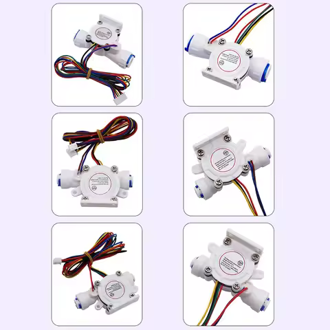 Hall Water Flow Sensor 1/4 Split Total Dissolved Solids Temperature Flow Meter MH-01, MH-02 Water Fl