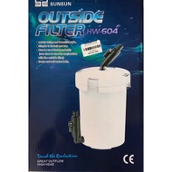 Lọc thùng SUNSUN HW-604 và HW 604B kèm máy bơm -dành cho bể thủy sinh bể cá cảnh 80cm