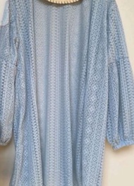 CARDIGAN BURKAT PANJANG OUTER WANITA MODEL TERBARU LONG OUTER CARDIGAN BRUKAT LENGAN BALON MURAH BAH