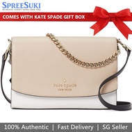 Kate Spade Handbag In Gift Box Crossbody Bag Carson Convertible Crossbody Beige Nude Off White # WKR00102