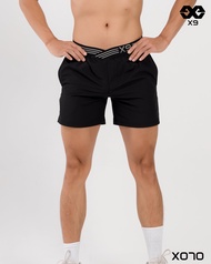 Quần Dù Thun Nam Đai Xéo Tập Gym Thể Thao Ngắn Ngang Đùi Slimfit Ôm Cao Cấp - X070 - X9 Sportswear