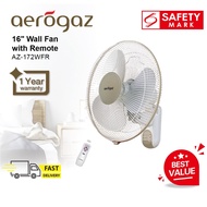 Aerogaz AZ-172WFR Wall Fan With Remote Control And Timer