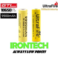 GTL EvreFire ULTRAFIRE 16340 14500 18650 26650 battery 3.7V  8800 9900mAh 9800 12000  rechargeable l