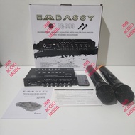 Pre amp karaoke parametric audio embassy eq-999 usb port sd card free 2 mic