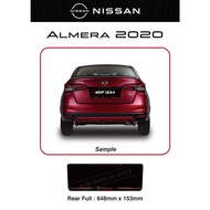 Nissan Almera 2022 Acrylic Kereta Plate Nombor Papan Belakang Penuh Logo Produk Baru