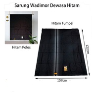 Sarung Pria Dewasa WADIMOR HITAM asli / Sarung Tenun Laki Laki Wadimor