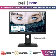 BenQ GW2480T IPS 24 inch Height Adjustable Best for Working and Learning at Home Brightness Intellig