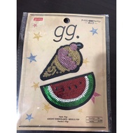 Japan DAISO DAISO~Ice Cream Watermelon Sequin Patch Sticker