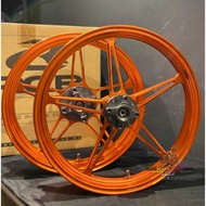 RCB FORGED FG510 ORANGE 100%ORIGINAL RCB 185/250/17' FG150 FRONT 4 HOLE REAR 4 HOLE LIMITED EDITION 