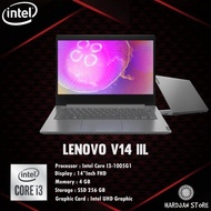 Laptop Baru Lenovo V14, Core I3-1005G1, 4/256 GB, 14"Inch FHD, W10