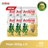Anlene Gold Adult 5X Milk Powder Plain 300G x6