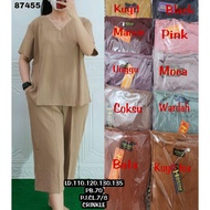 SETELAN JUMBO XXL.XXXL. LD.120.125 130 /SETELAN CRINKLE  POLOS PENDEK ANDIN//PAKAIAN DEWASA