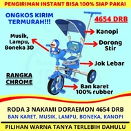 Sepeda Anak Roda 3 (Tiga) Tricycle Nakami Doraemon Ban Karet Murah