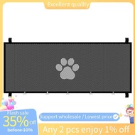 In stock-Pet Doorway Retractable Mesh Barrier Foldable Dog Barrier D0LD 180x78cm