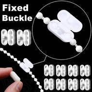 White Plastic Roller Blinds Pull Cord Connector / Roman Curtain Beaded Chain Extension Clip / Vertical Blinds Joiners Replacement / Universal Curtain Repair Accessories