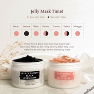 Blackhead Removal + Moisture Boost|Eileen Grace Moisturize Rose Jelly Mask Deep Cleansing Black Jell
