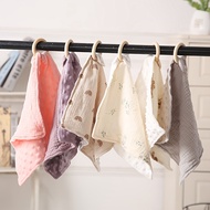 ผ้ามัสลินแบบสี่เหลี่ยมผ้ามัสลินสำหรับเช็ดหน้าผ้ามัสลินหลายสีผ้าอ้อมผ้าสำหรับเด็ก