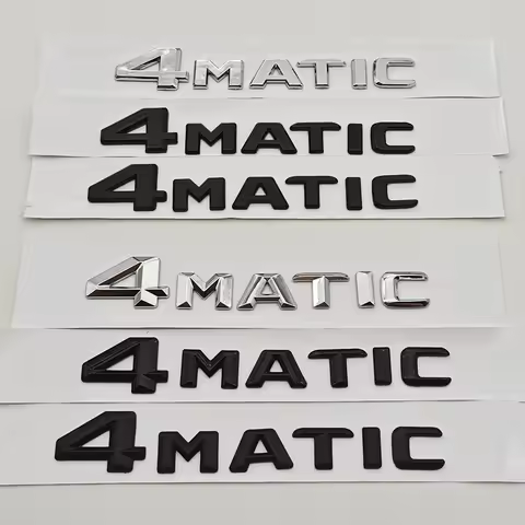 3D ABS 4 Matic Logo 4MATIC Emblem for A B C E S GLA GLB GLC GLE GLS CLA CLS G ML Class Trunk Badge L