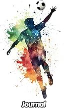 Watercolor Soccer Journal: Wide Ruled | Gift For People Who Love Football, Sport Lovers | For Back T
