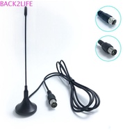 BACK2LIFE Digital Tv Antenna, Free Channel DVB-T/TV TV Antenna Freeview, DVB-T Antenal Black Mini 5d