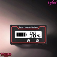 TYLER Battery Capacity Indicator, 9-120V Universal Battery Voltmeter Tester Meter, Durable LED Digit