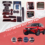 Proton X50 Car Slot Mat Proton Car Interior Storage Tank X-50 Anti slip car accessories rubber