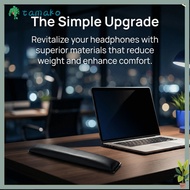 TAMAKO Replacement Cushion, Comfortable Black Headphone Headband Pad, Easy to Install Leather Headba