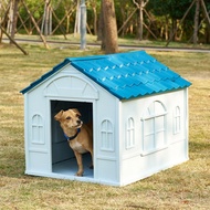 ☋Plastic Dog House Four Seasons Dog House Cat House Outdoor Dog Cage Large and Small Dog Shade Pet Villa Dog House Cat H