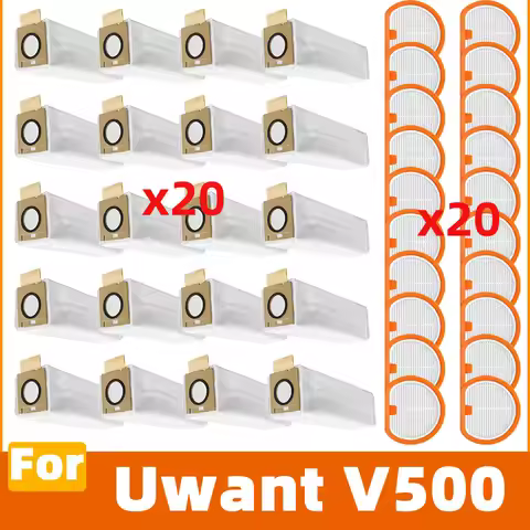 Compatible For Uwant V500 Vacuum Parts Dust Bag HEPA Filter Spare parts